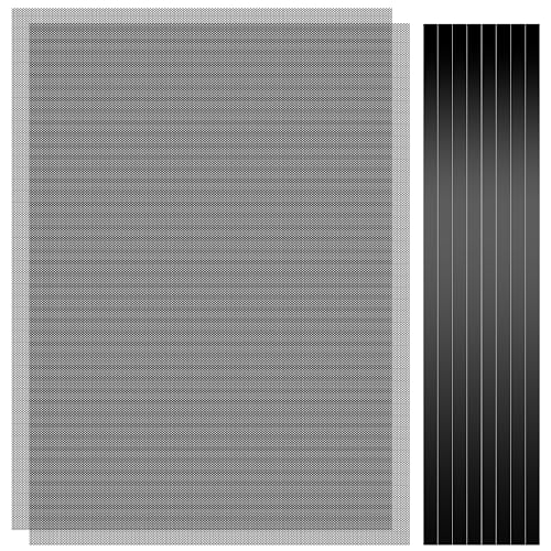 Baimuni Pc-koelventilator, stoffilter, 400 x 300 mm, 2 stuks doe-het-zelf pvc-stofnetfilter, pc-behuizing, stofdicht mesh-filter, afdekking, afdekrooster met magneetstrip voor computer, stofrooster
