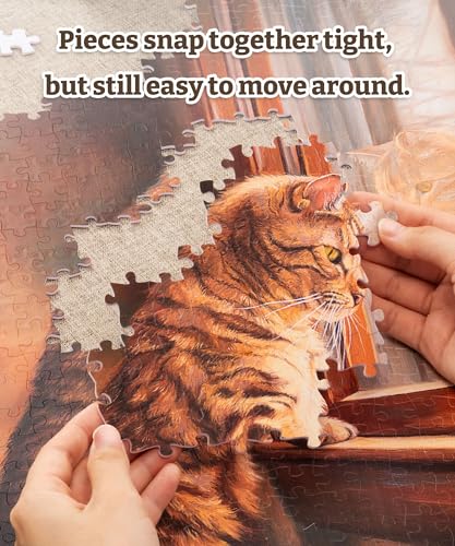 PieceRelax PieceClicks Puzzle de Plástico para Adultos 1008 Piezas U1062 | Gary Patterson - It's All About Me-ow - 25.2 X 18.9 Pulgadas miniatura 4