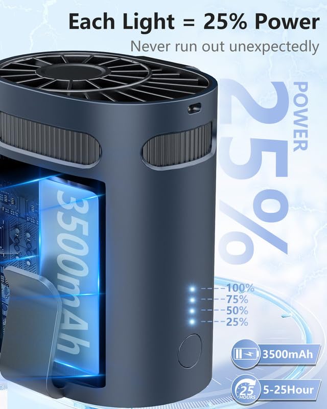 Image of Belt Fan Clip on Waist Portable Cooling Fan-Individual Personal Noiseless Cooler Under Clothes Tshirt Hip Pants Back,Summer Hot Flashes Wear around Your Neck for Adult Outside Walking Working Pink