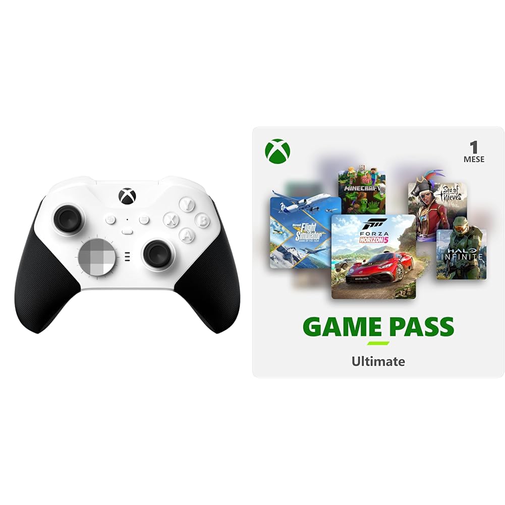 Xbox Controller Wireless Elite Series 2 White + 1 Mese Game Pass Ultimate