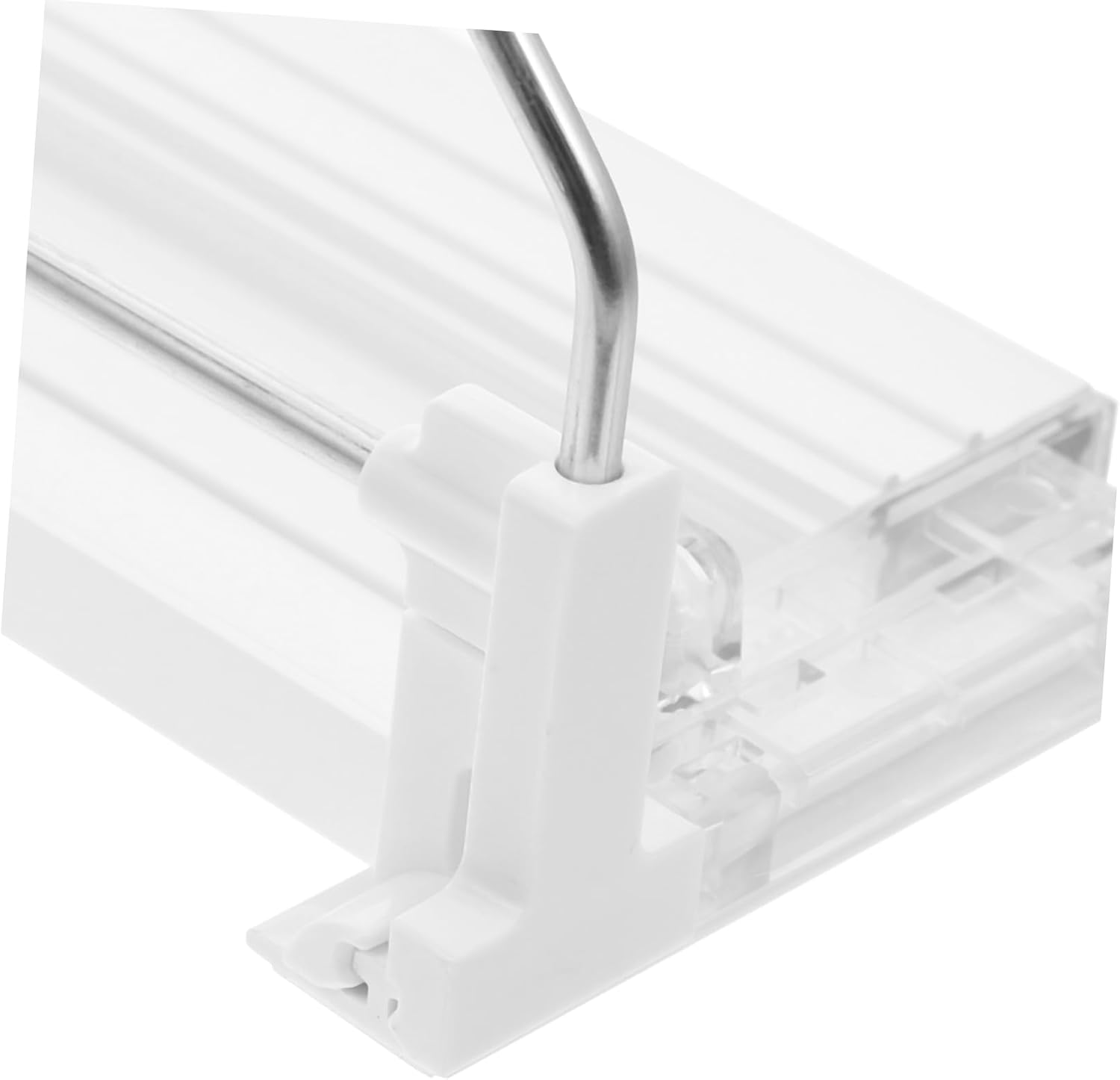 White Soda Can Dispenser with Sliding Rail for Refrigerator Storage