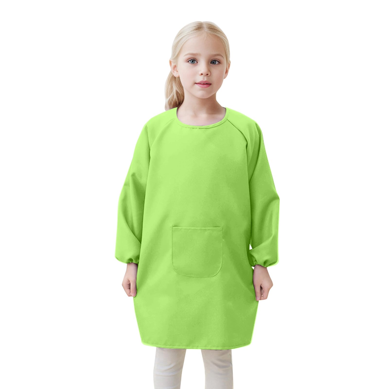 Kids Art Smock Painting Apron, Long Sleeve Painting Pottery School Boys Girls Painting Smock Childrens Apron Art Craft Long Sleeve Cooking Painting Smock 2-12 Years — image 1