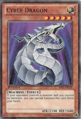 Amazon.com: YU-GI-OH! - Cyber Dragon (BP01-EN138) - Battle Pack