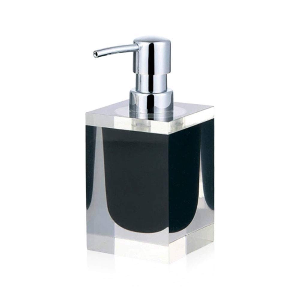 Erogatore del sapone, 170 ml erogatori Pompa importati trasparente Resina Bagno Bottiglia da bagno Shampoo Lozione Sink(3-Pack)