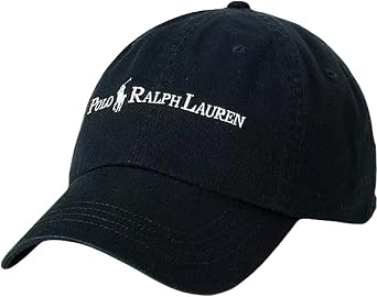 Mens Polo Ralph Lauren Twill Logo Baseball Cap Black one Size