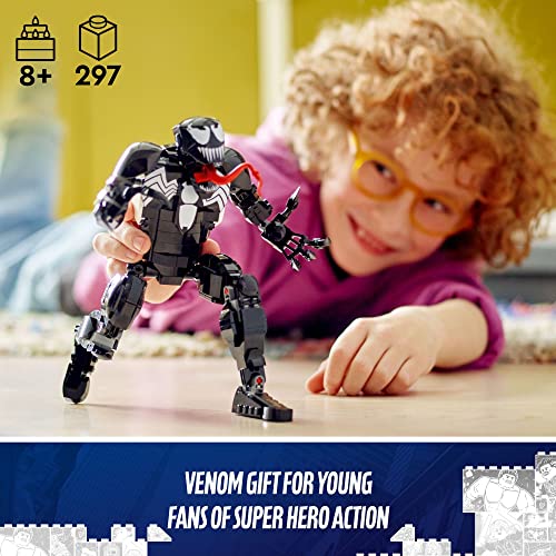 Lego Marvel Venom Figure, 76230 Fully Articulated Super Villain Action Toy, Spider-Man Universe Collectible Set, Alien Toys For Boys And Girls #TOP5