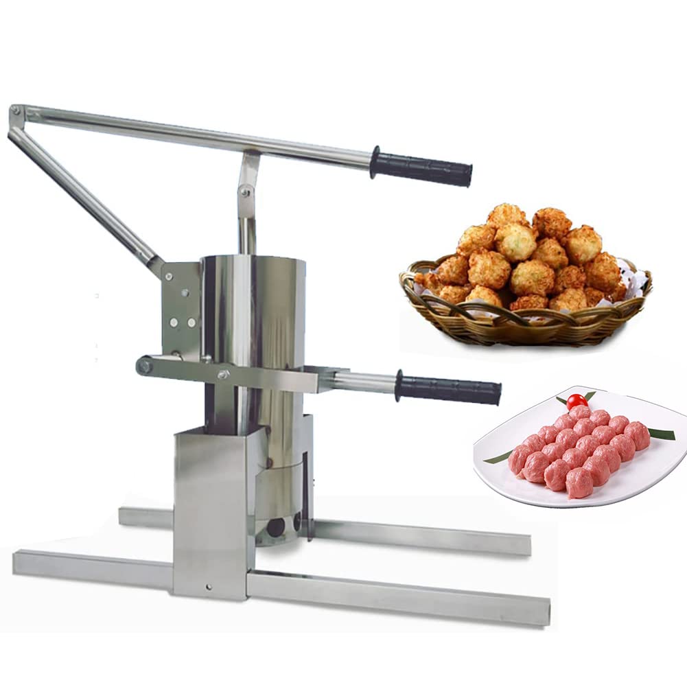 AYCDL Commercial Meatball Forming Machine 600Ball/min Manual Meatball Making Machine,Professional Shrimp Fish Beef Ball Former,2.2cm,2.2cm