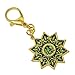 Feng Shui Green Tara Protection Wheel Brooch Keychain W4134