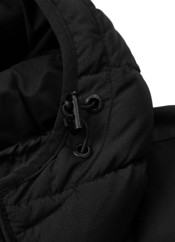 PITBULL - Winterjacke Herren mit Steppung Dillon, Jacke Herren mit Kapuze, Männer Steppjacke, Bequeme Windjacke, Windbreaker mit Reißverschluss, Jacke Winter Steppmuster