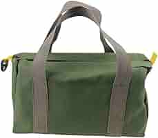 12 Inch Canvas Wide Mouth Tool Bag, Large Capacity Tool