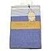 Produktbild ANNA ANIQ Hamamtuch Fouta Sauna-Tuch XXL Extra Groß 197 x 100cm - 100% Baumwolle aus Tunesien ALS Strand-Tuch, orientalisches Bade-Tuch, Picknick, Yoga, Schal, Pestemal, Strand-Handtuch (Blau)