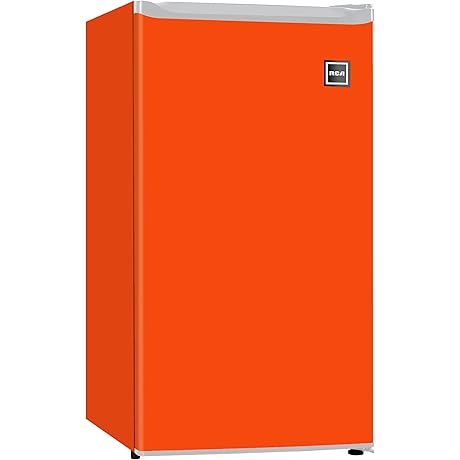 RCA 3.2 Cu. Ft. Single Door Compact Refrigerator in Orange