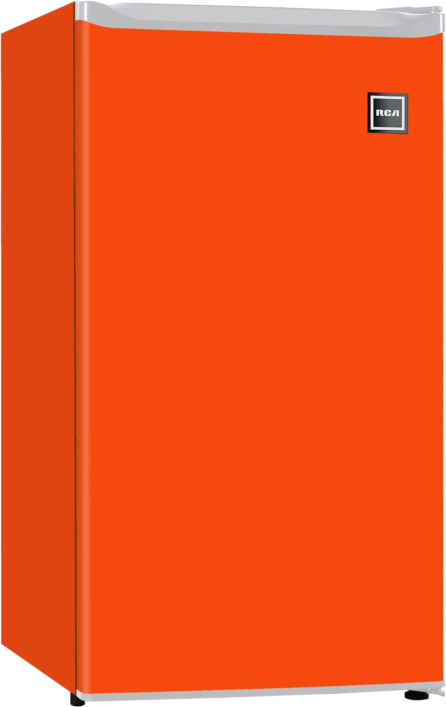 ARCTIC CHEF Mini Refrigerator-Freezer Compartment-Adjustable Thermostat Control-Reversible Doors-Ideal for Dorm, Office, RV, Garage, Apartment-ORANGE, 3.2 CU.FT