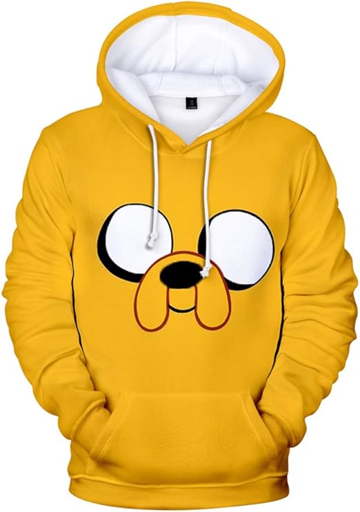 ADO Cartoon Hoodie Damen/Herren - Bedruckter Kapuzenpullover Lässig