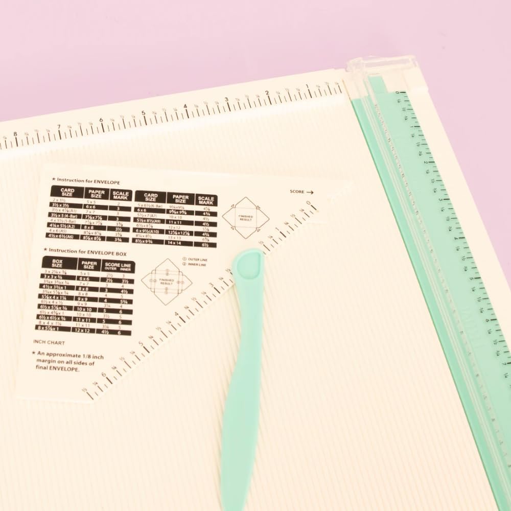 Craftelier - Minty Trim & Score Board, 12" x 12" Paper Trimmer