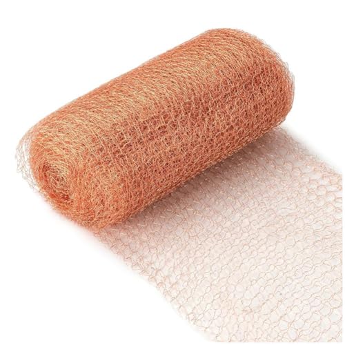 Koolenry Rollo de 3 de Alambre de Cobre de 12,7 cm X 3 Metros, Resistente A la Corrosión, para Roedores, Ideal para Jardín y Casa. Ideal para Bricolaje.