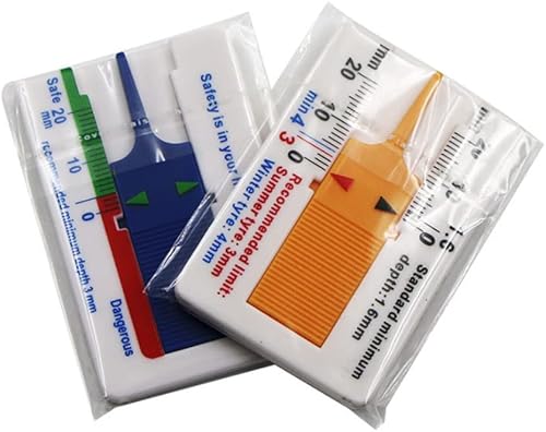 Vista 7 de Medidor de profundidad de neumáticos, regla de profundidad de los neumáticos de 0.000-0.787 in, 0.004 in, regla de profundidad de la banda