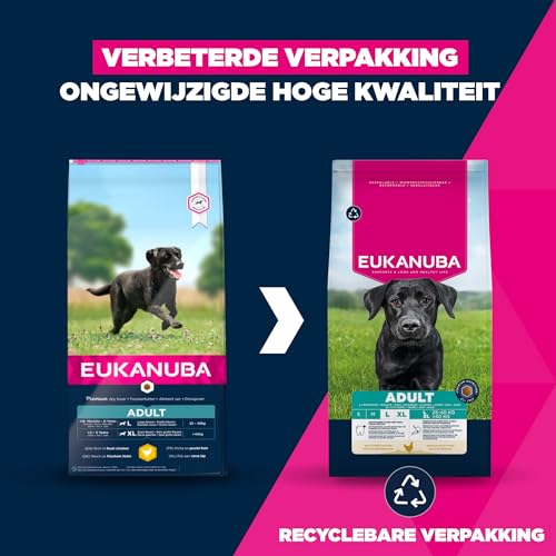 Eukanuba Hondenvoer Droog met verse kip voor grote rassen, premium droogvoer voor volwassen honden, 15 kg - Afbeelding 3