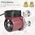 WiseWater 110V Hot Water Recirculating Pump, Stainless Steel Water Pressure Booster Pump, Quiet-running 3-Speed Water Circulation Pump with 3/4’’ NPT Fittings for Hydronic Heating System (Red)