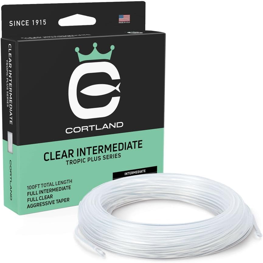 Cortland Tropic Plus Intermediate Saltwater Fly Line, Clear