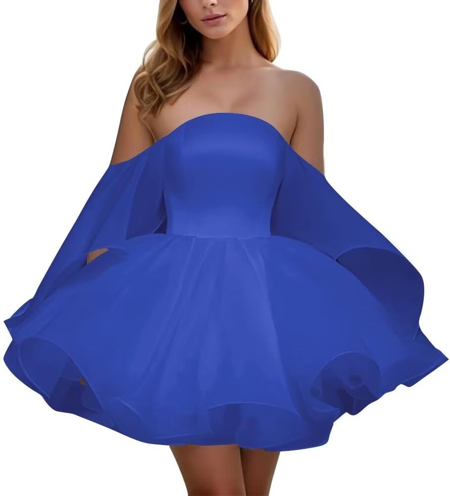 Sonlay Short Prom Dresses 2024 Wedding Dresses for Bride Ball Gown Organza Sweetheart Homecoming Dresses for Women