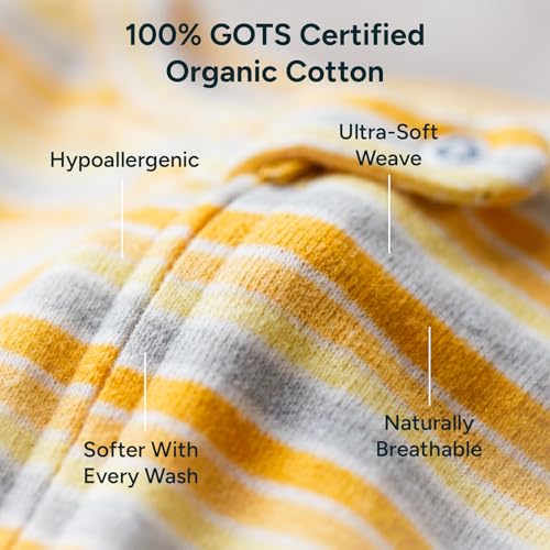 Image of NINTARABABY Zip-Up Footed Bodysuit - 100% Organic Cotton Sleeper