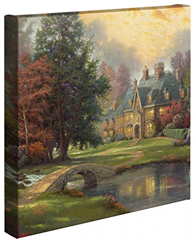 Thomas Kinkade Lakeside Manor 14 x 14 Gallery Wrapped Canvas