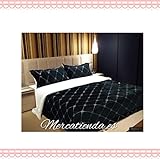  Edredón nórdico 600g, Modelo Versace en Negro.para Cama de 135 y 150cm.Medida 240 x 260 cm + Dos Fundas de 50x70cm de Regalo.