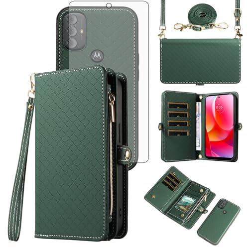 Coque Motorola XT2271DL portefeuille avec protection écran pour ne plus perdre ses cartes