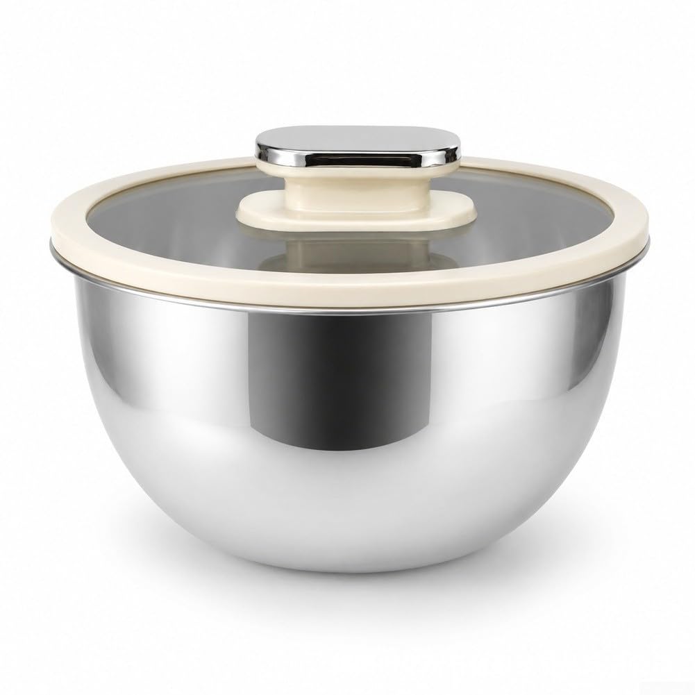 Juego de cuencos para mezclar de acero inoxidable 201, 3,8 l, cocina