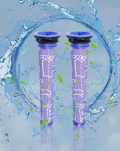Waitley V6 Akku, 6000mAh Ersatzakku für Dyson V6 DC62 DC59 DC61 DC58 DC72 DC74 SV03 SV04 SV05 SV06 SV07 SV09 Staubsauger mit 2 Dyson Vorfilter, ohne Schrauben erforderlich