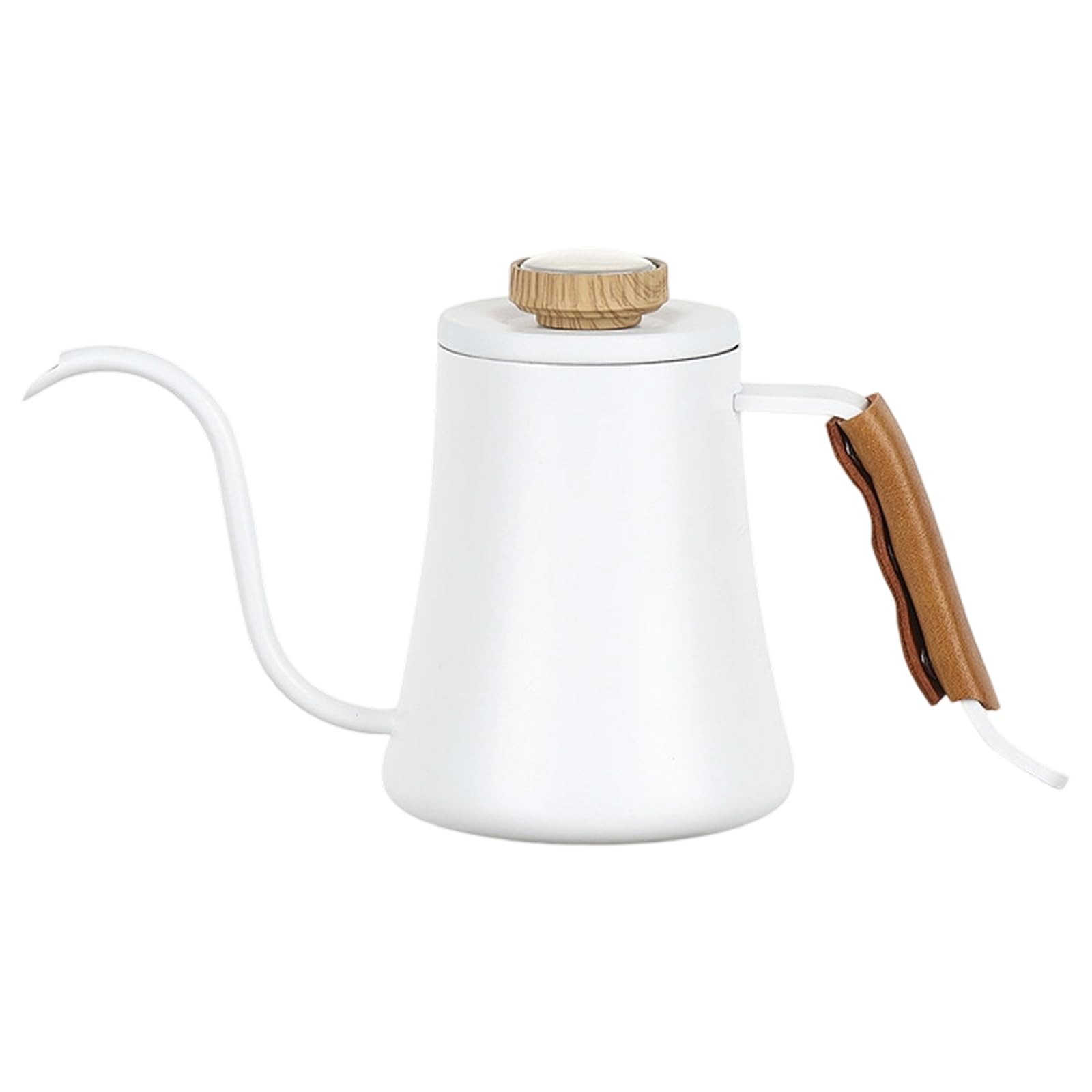 CUNZJIA Stainless Steel Coffee Brewing Kettle 600ML with Exact Heat Management and Curved Spout for Ideal Brewing