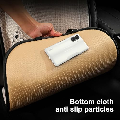 Auto Sitzauflagen aus Reinem Leinen, 50 x 50cm Sitzauflagen Vordersitze, Autositz Auflage mit Cartoon-Bären, Stilvolle Sitzkissen Auto Vordersitze, Anti Rutsch Sitzkissen für Autositz, SUV (Grau)