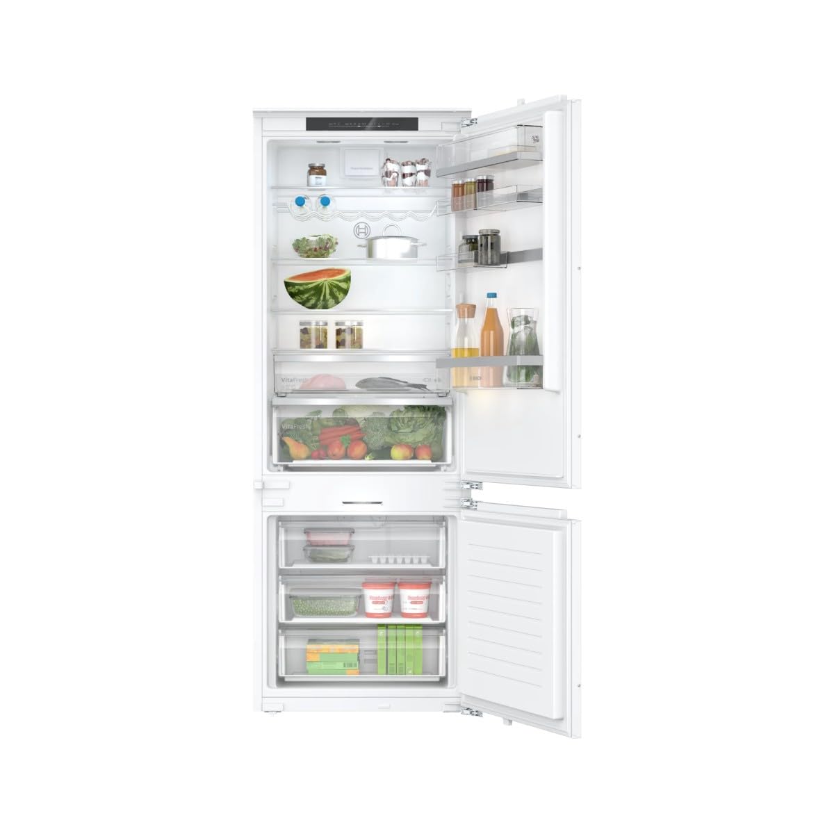 Bosch, Kbn96Add0, Frío, Frigorífico Combinado. Congelador Nofrost, D, Integrable, 194X71X55 Cm., 381 L., Hc, Vitafresh Xxl. Cierre De Puerta Amortiguado. Sistema De Puerta Fija.