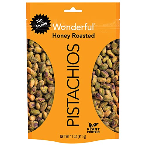 Wonderful Pistachios, No Shells, Variety Pack, 11Oz (Pack Of 2) Chili Roasted, Honey Roasted #TOP6