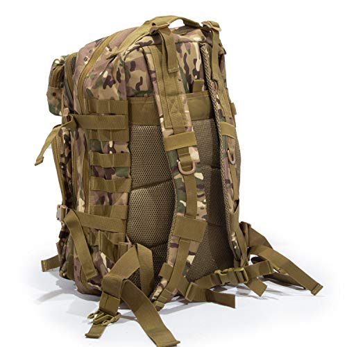 Bug Out Bag Backpack - 50L Tactical Backpack - Great for Survival Essentials (Green Camo) - Image 3