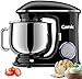 Produktbild 1500W Küchenmaschine Knetmaschine Camic 8L Küchenmaschine Rührgerät Multifunktionsmischer geräuscharm leistungsstark und professionell, 6 Geschwindigkeiten mit Impuls, Edelstahlschüssel, (Schwarz)