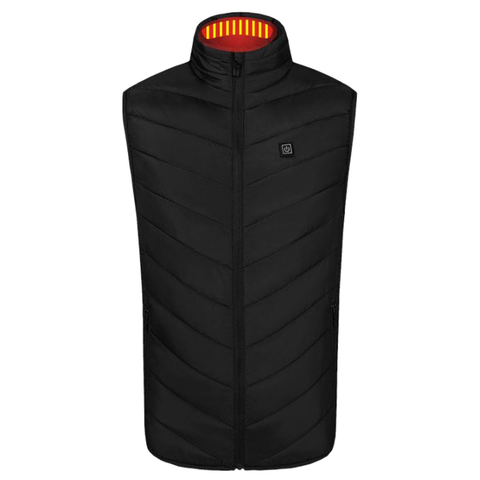 Teksome Chaqueta calefactable | Chaqueta de Trabajo con calefacción Inteligente con 3 Niveles de calefacción - Chaleco eléctrico Ajustable, Chaleco de Calentamiento rápido para Mujeres, Hombres
