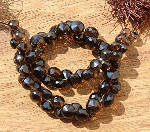 Quartz fumé naturel en perles briolettes oignons pour collier DIY