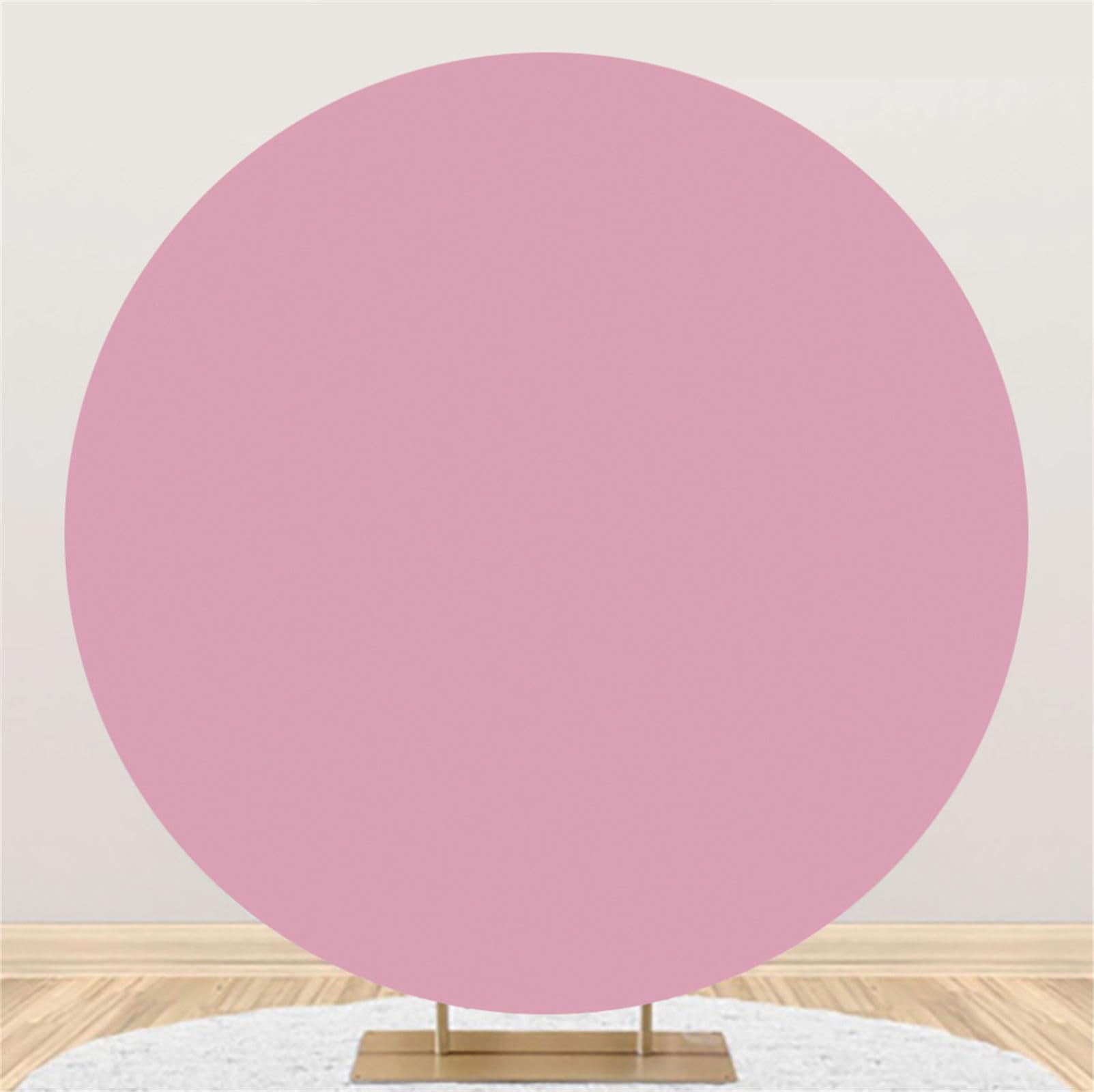 Mateju Effen kleur, ronde achtergrond, standaard, boog, achtergrond, standaard, cirkel achtergrond, kunstfotografie-achtergrond voor bruiloft, verjaardag (lichtpaars, diameter 15 cm
