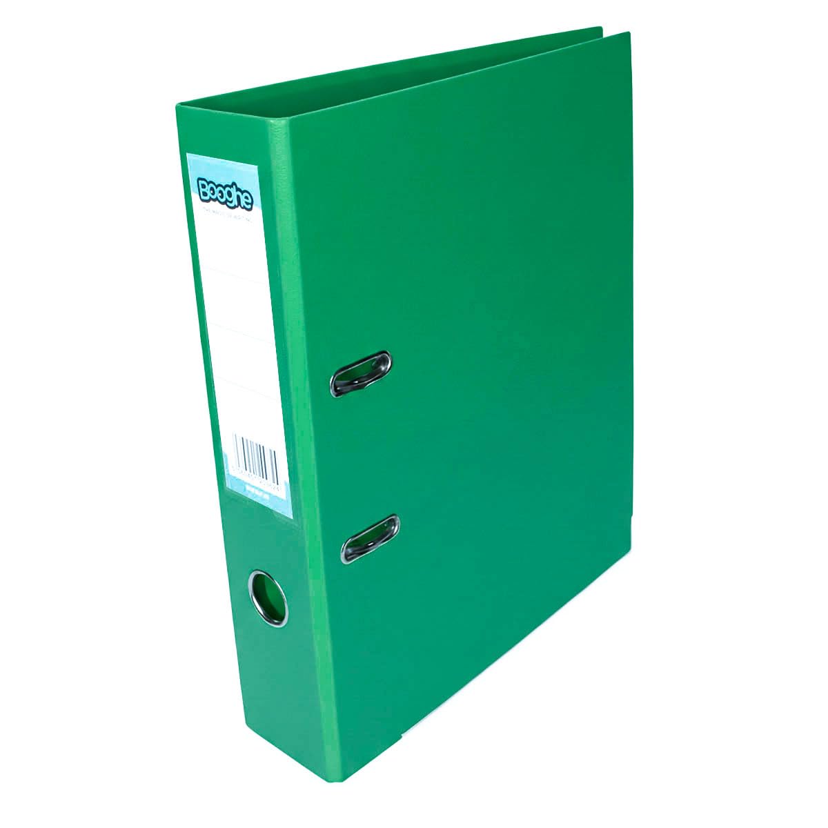 Booghe A4 Lever Arch File with Protector – Single, 4 or 10 Pack – Black, Red, Blue, Green, Turquoise, Fuchsia – Heavy Duty Office Filing & School Binders (1, Green)