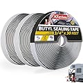 XFasten Butyl Putty Tape, Black, 1/8" x 3/4" x 30' (3-Pack) EDPM Butyl Rubber Sealant, Stretchable Camper Butyl Tape, Pool, Headlight and RV Sealant