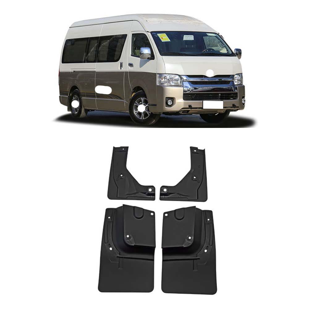 RJQXZXGQ Car Mud Flaps, for Toyota Hiace 2005-2009 Front & Rear Car Mud Flaps, Splashproof Tough Auto Splash Guards Fenders