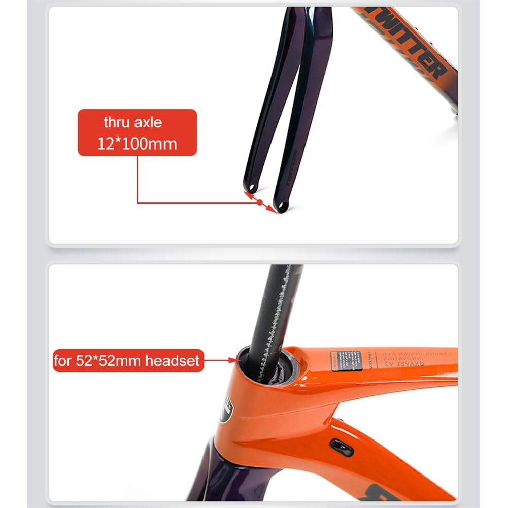 Amazon.co.jp: ロードバイクフレーム カーボンファイバー フレーム