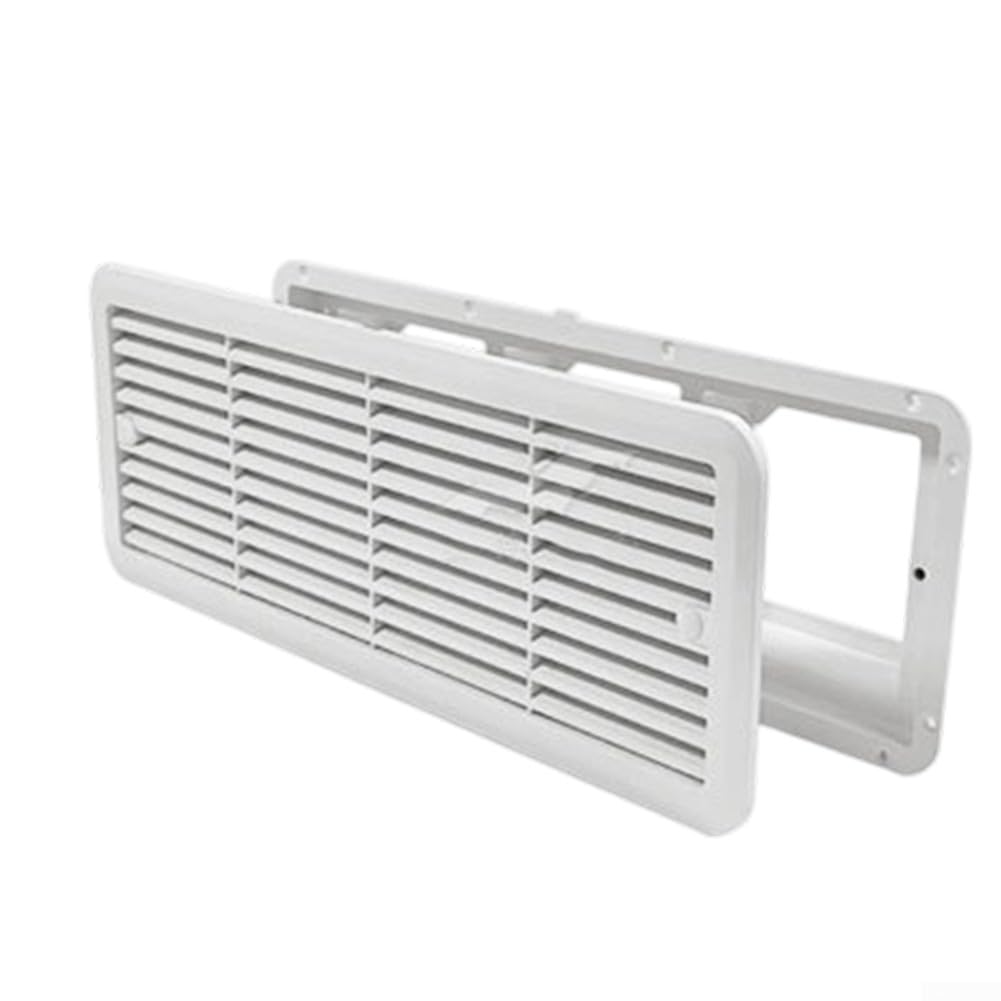 Ventilador lateral RV silencioso para frigorífico, 480 mm, plástico, para color blanco, negro para camper (blanco)