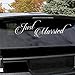 50 x 17 cm, per auto con scritta "Just Married", decalcomania in vinile, motivo "matrimonio Cling Festone Decorazione adesiva per finestre, Specchio adesivo per auto con parte posteriore in vinile assortiti, in confezione regalo