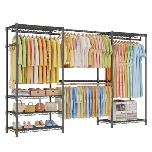 Ulif E1 Heavy Duty Closet Garment Rack, 6 Tiers...