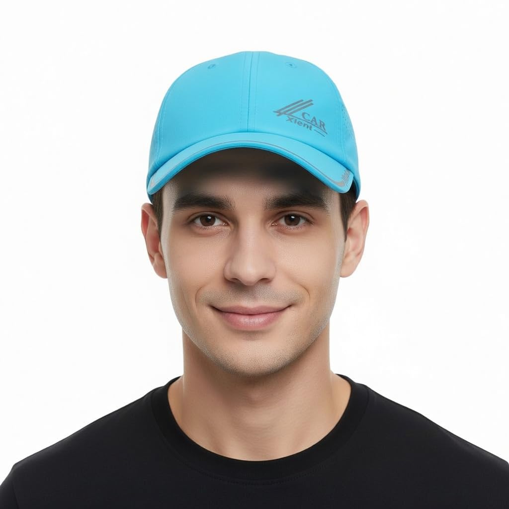 tomorrow fashion Men's Performance Baseball Cap Lightweight Quick Dry UV Protection Running Golf Outdoor Sports Sun Hat - Light Tan-picture-10