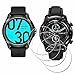 Smartwatch günstig Kaufen-iDaPro Displayschutz schutzfolie für TicWatch Pro 3 Ultra/TicWatch Pro3 Smartwatch [4 Stück] Screen Protector Folie 9H Härte Gehärtetes Glas Einfache Installation