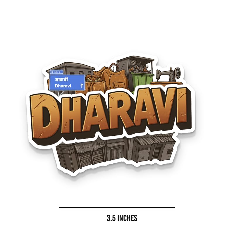 Image of Dharavi Fridge Magnets, Glossy Finish, Stylish Magnet for Fridge, Wardrobe & Metal Surfaces
